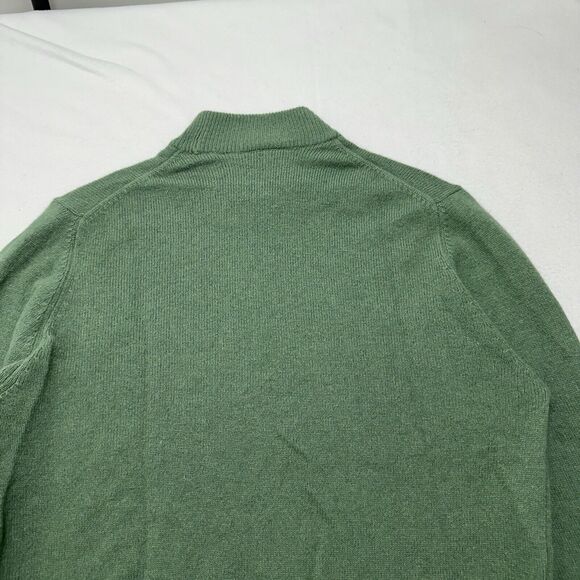 Romanes & Paterson Women's 38 Green Mockneck Lambswool Angora Blend Sweater - Picture 11 of 12